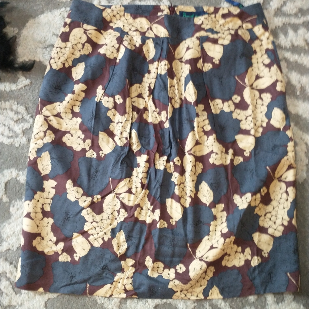 Boden Floral Skirt Size 10